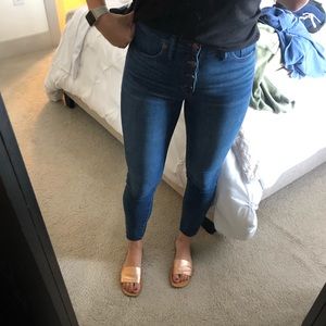 Madewell Button Front Crop Jeans - Size 27